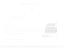 Tablet Screenshot of faroairporttransfers.net